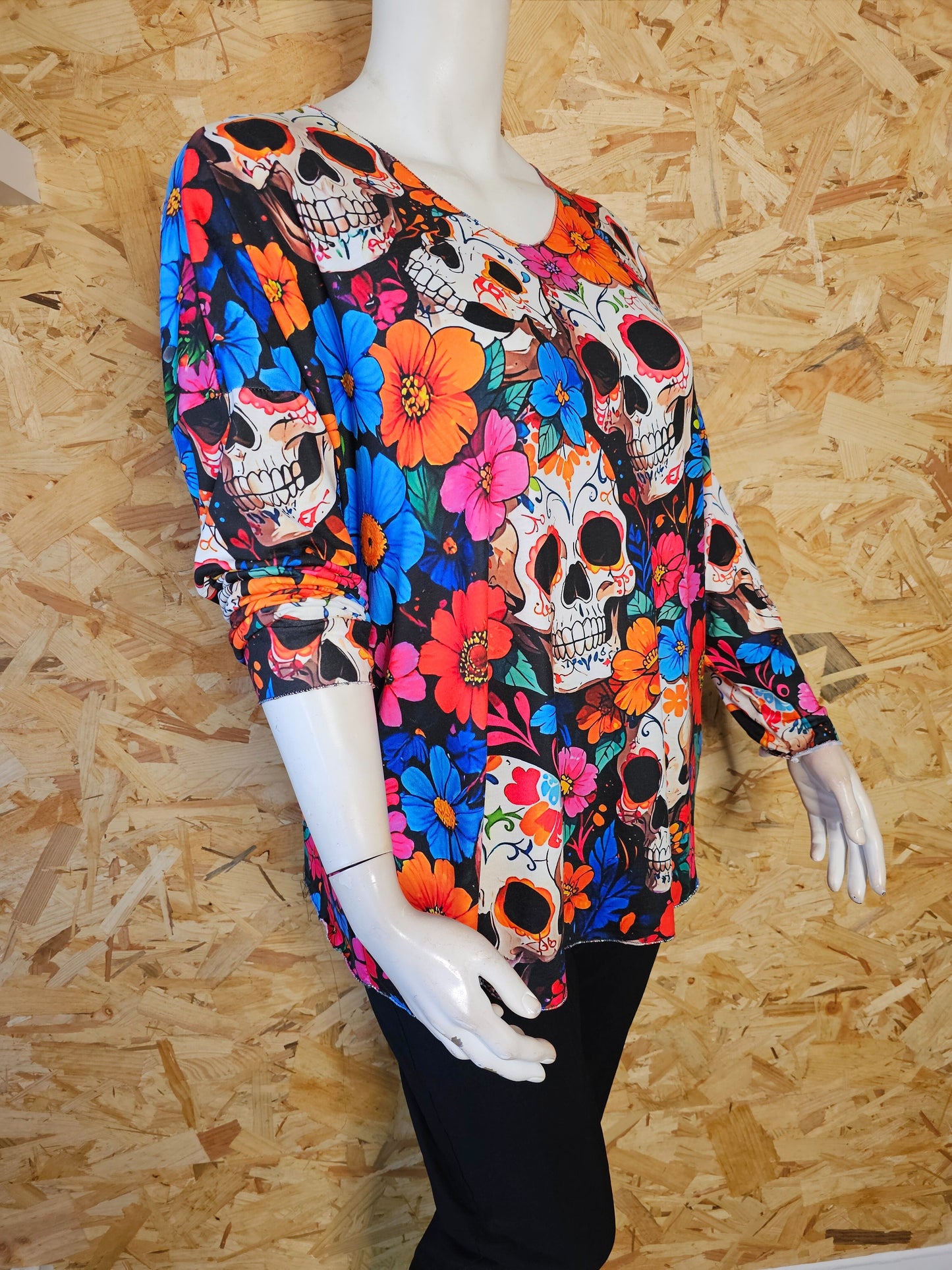 Teeshirt manches longues , Calaveras colorées
