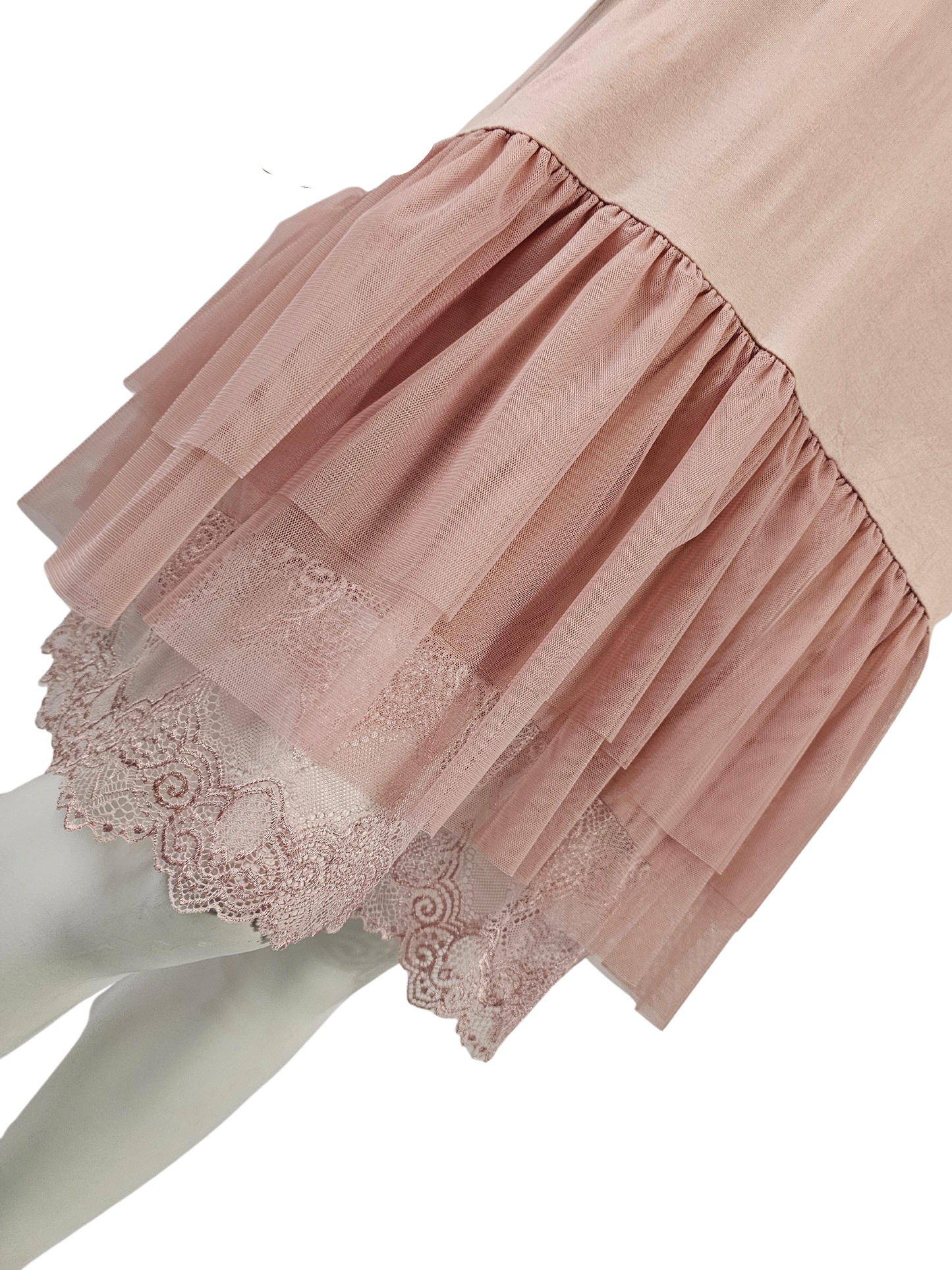 Fond de robe tulle et dentelle