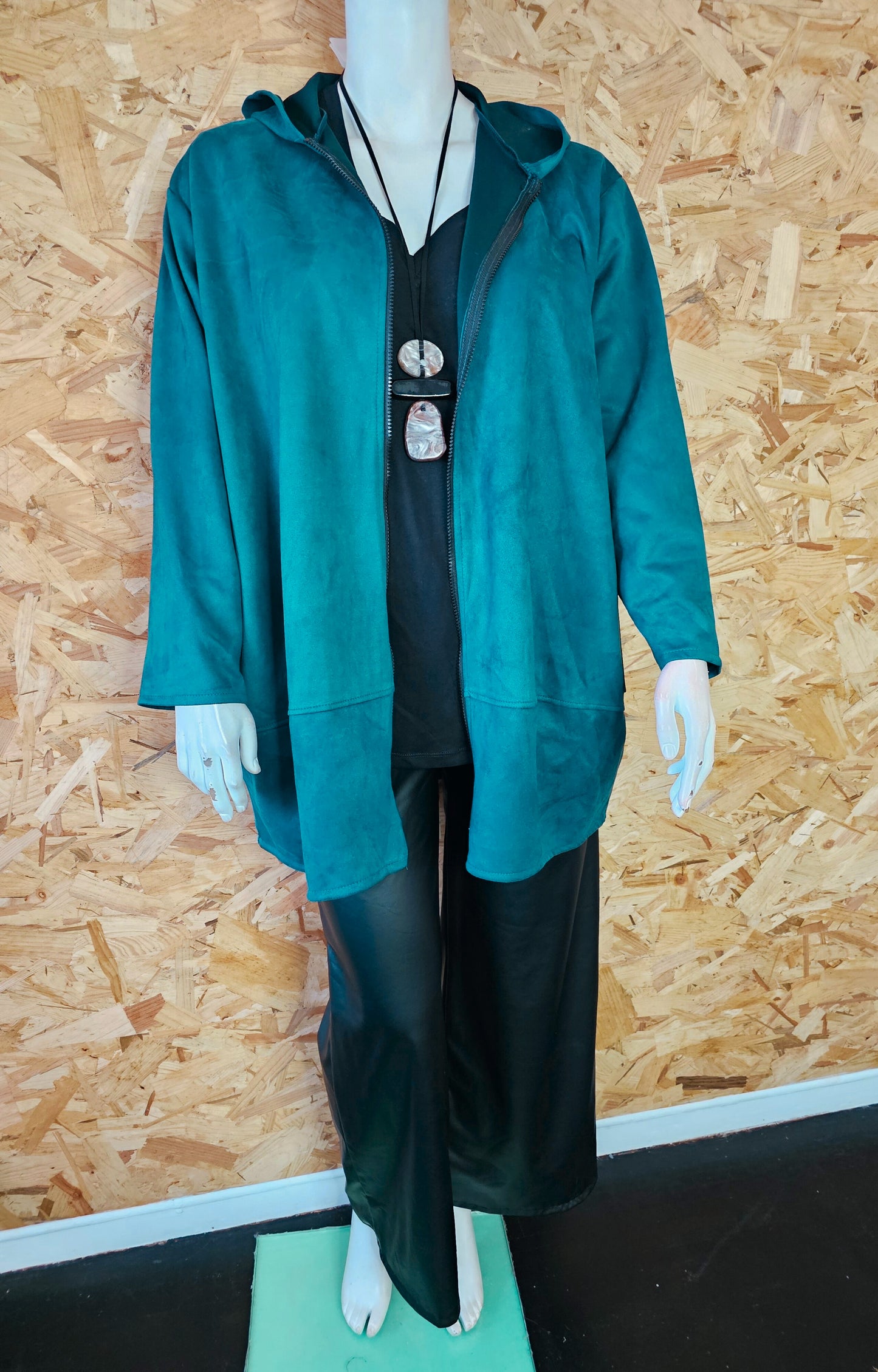Parka en suédine