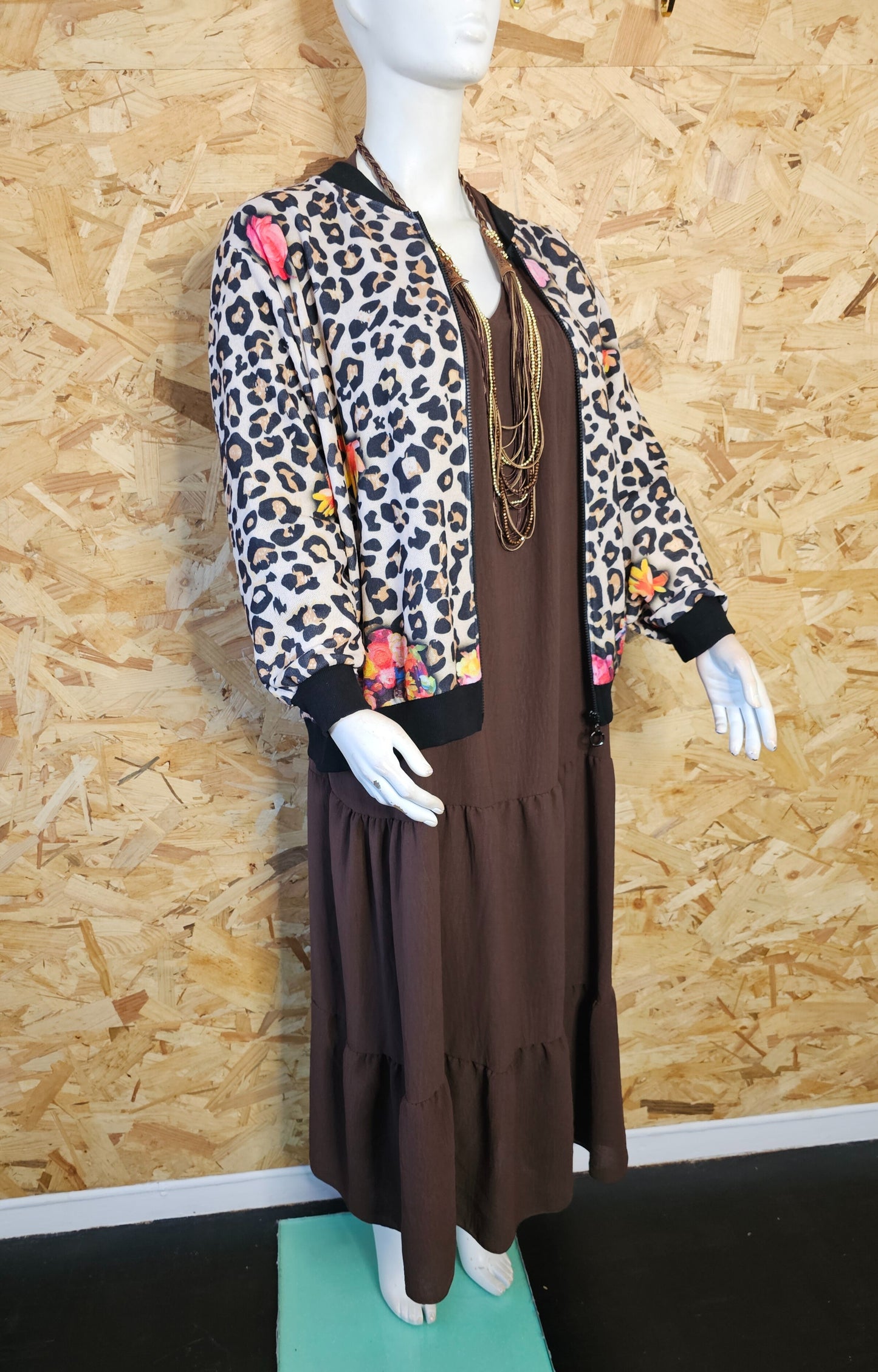 Robe longue, coupe bohème
