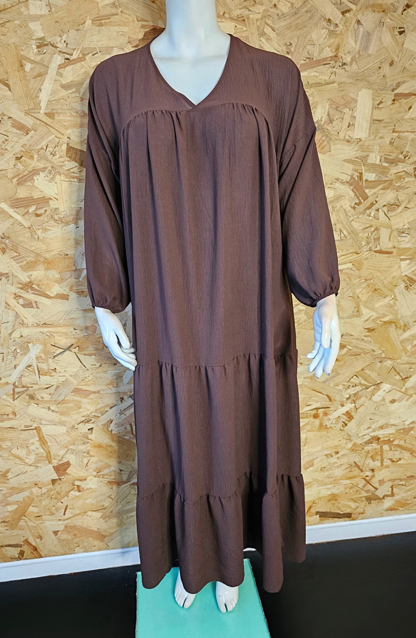 Robe longue, coupe bohème