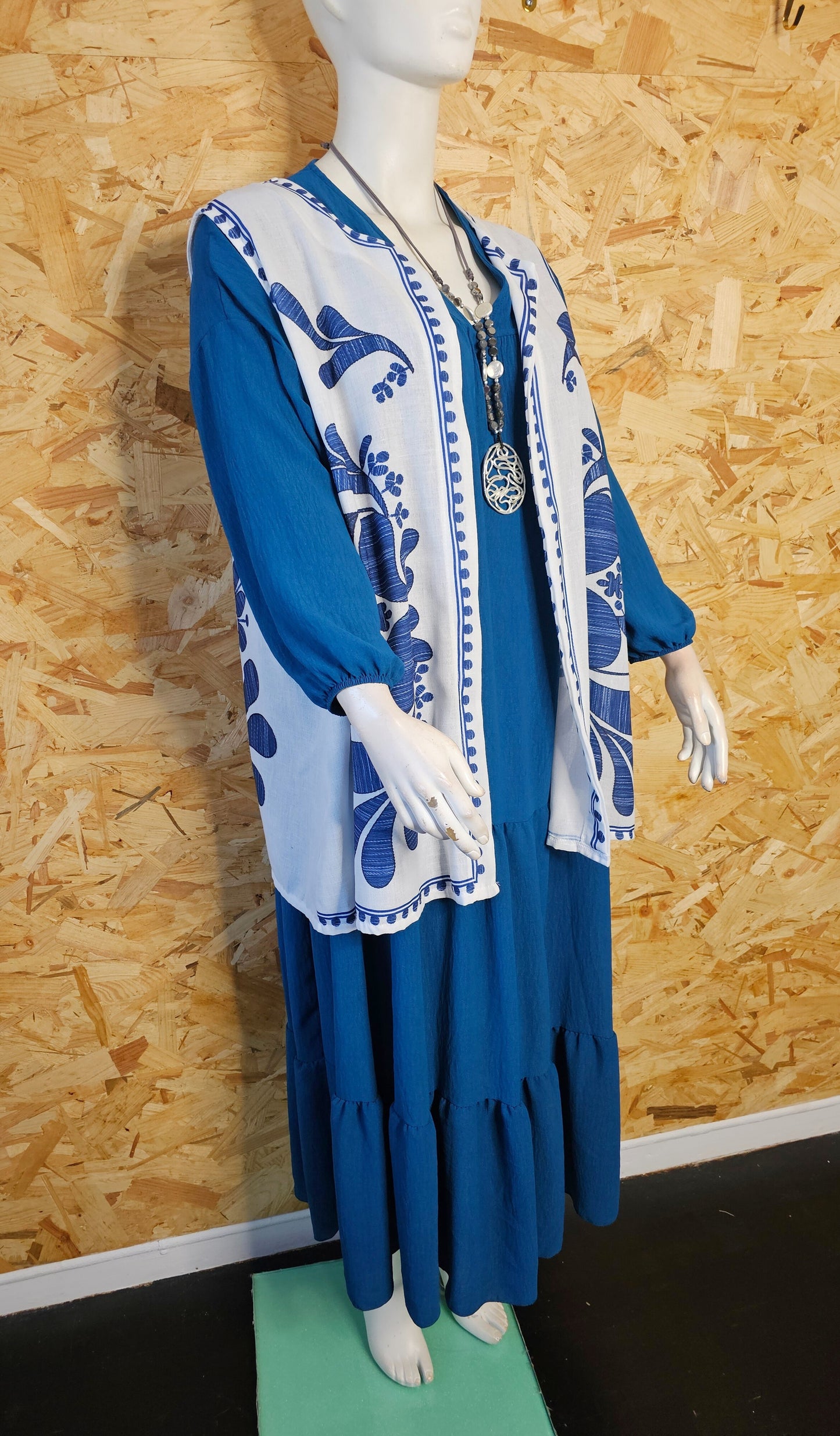 Robe longue, coupe bohème