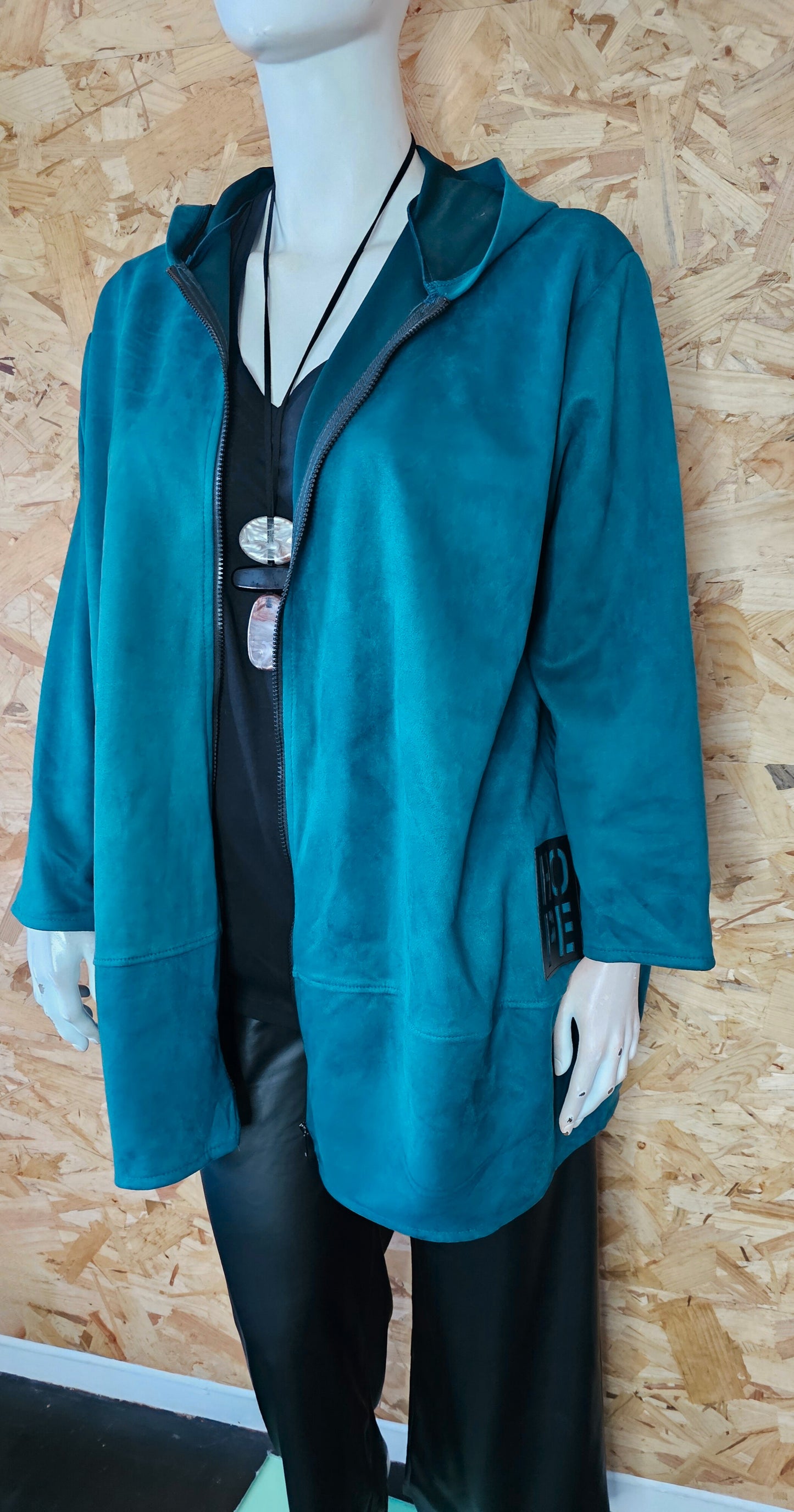 Parka en suédine