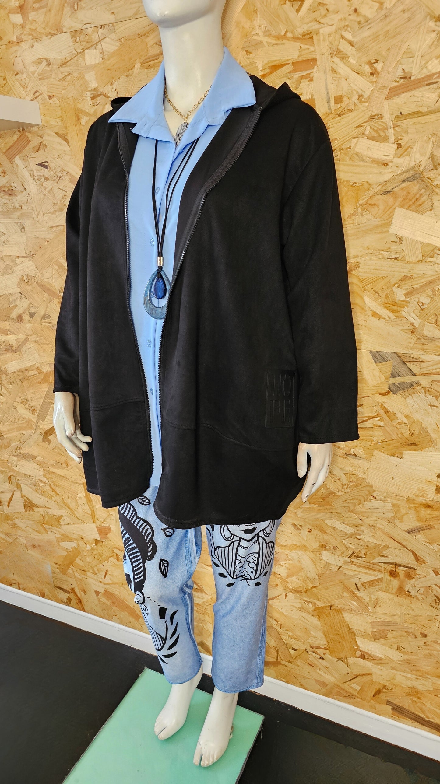 Parka en suédine