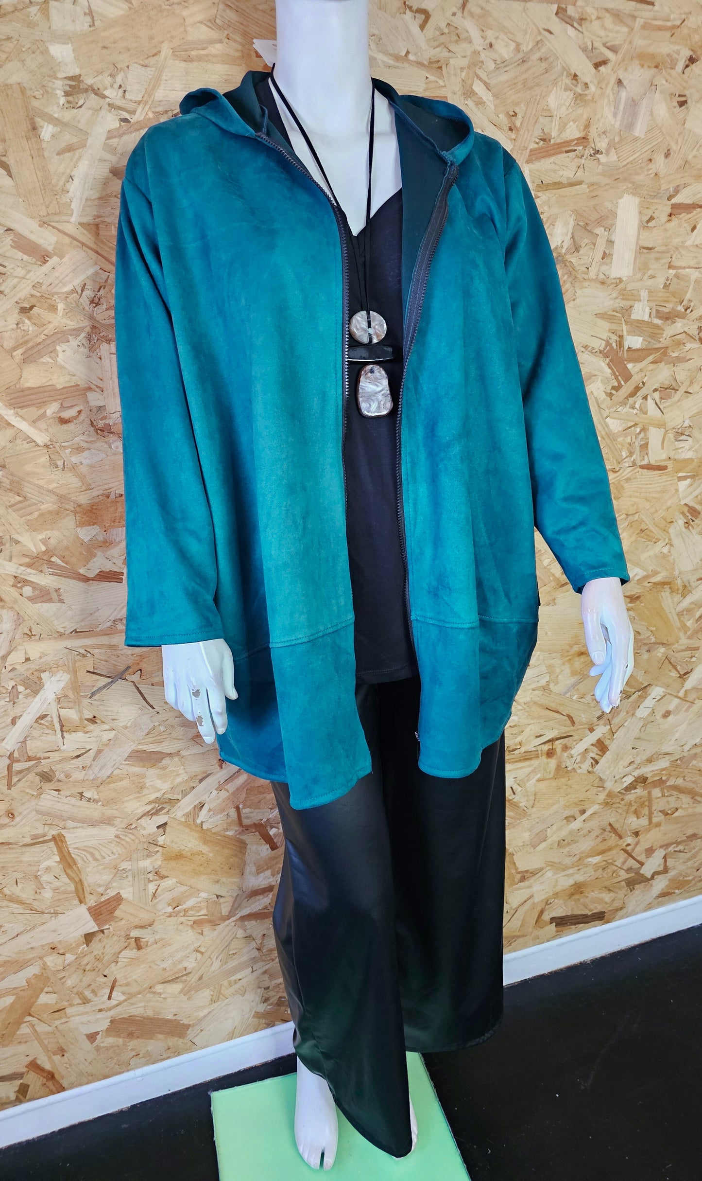 Parka en suédine