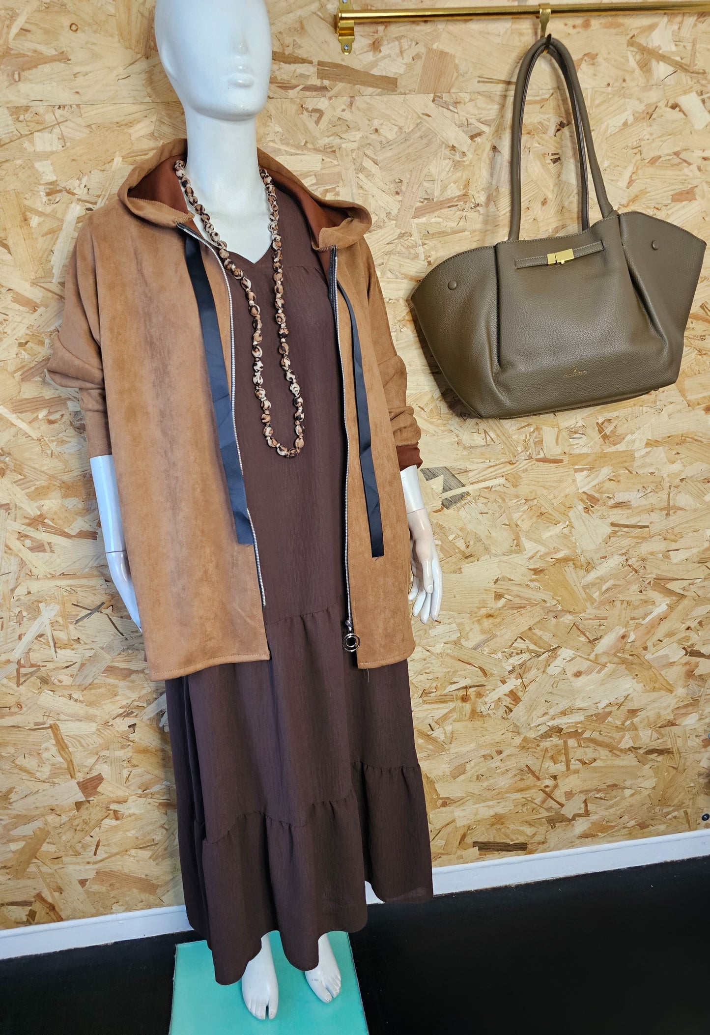 Robe longue, coupe bohème