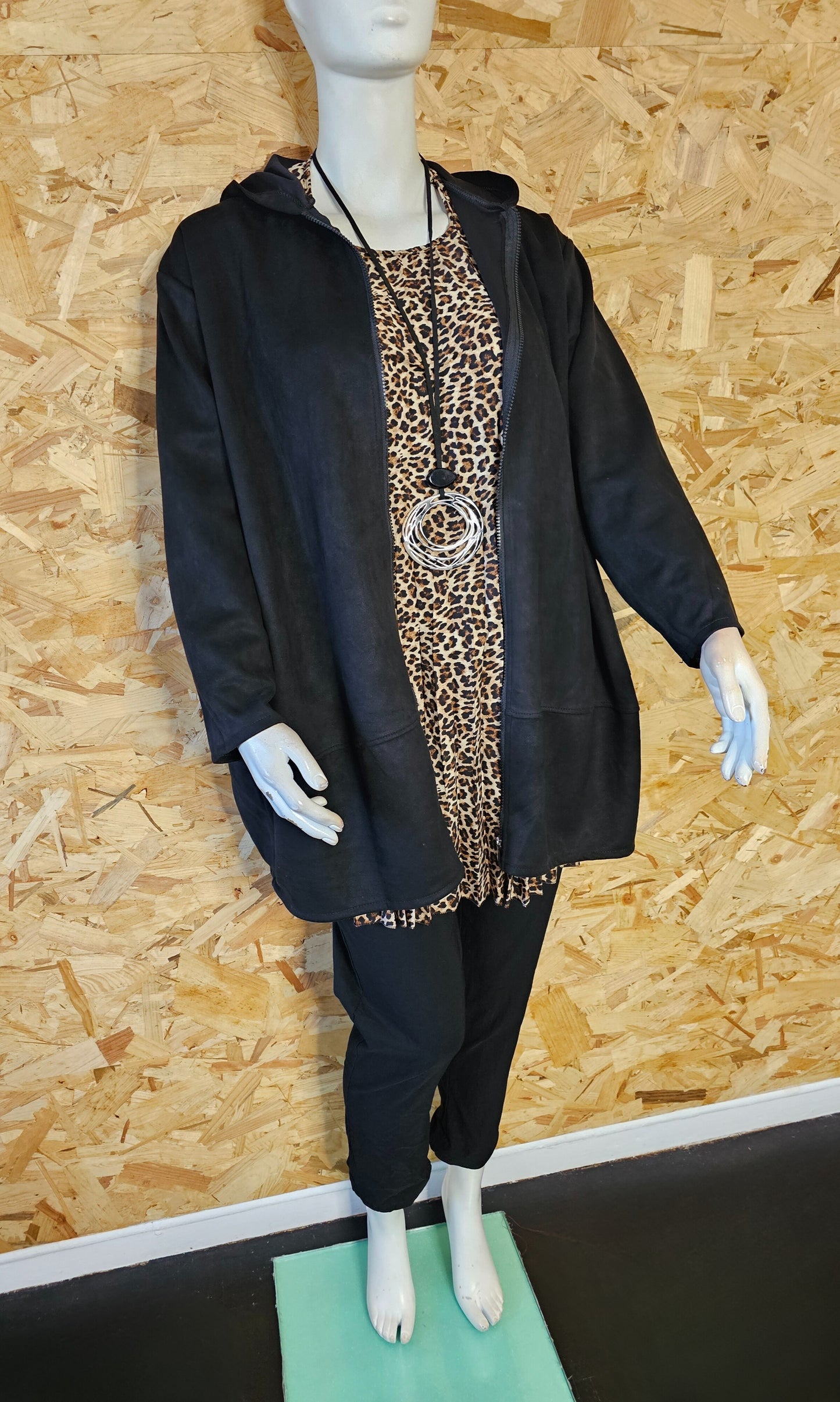 Parka en suédine
