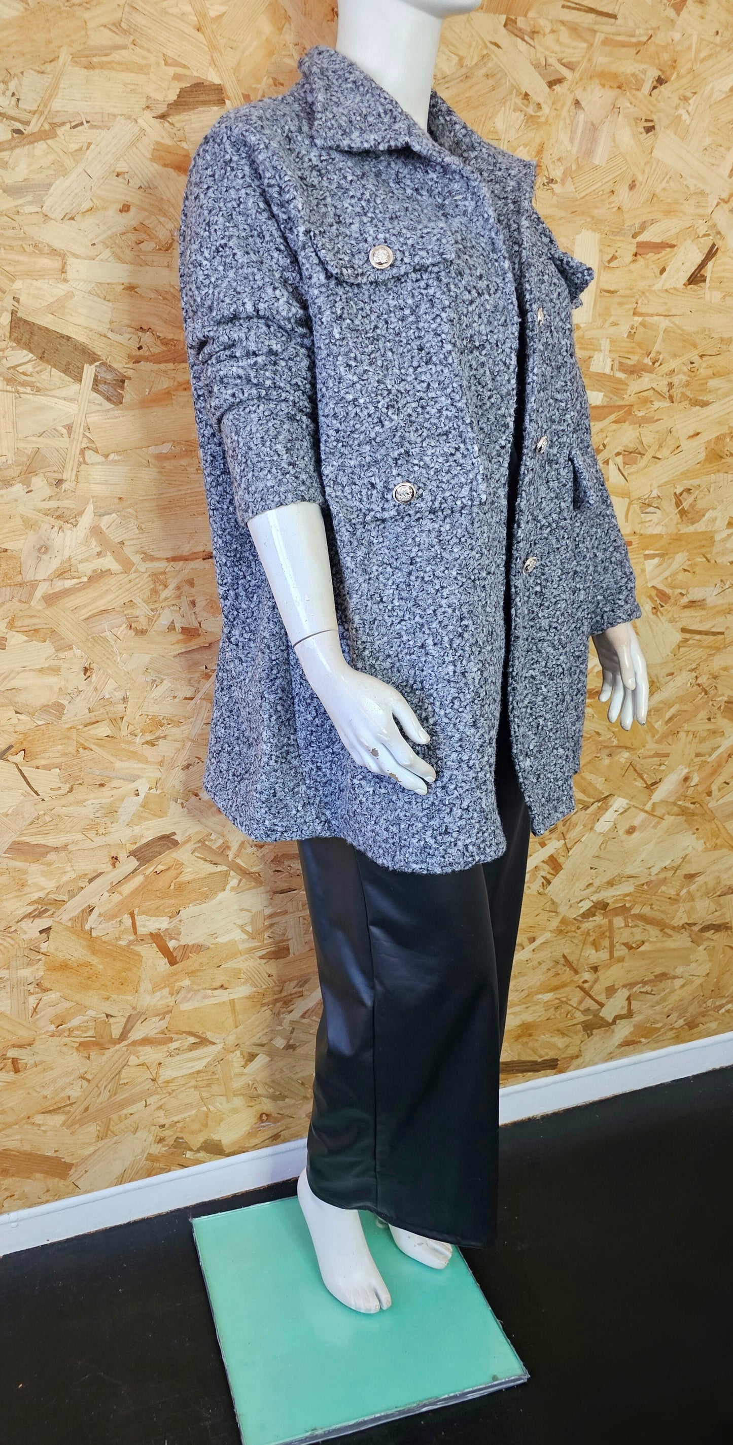 veste manteau lainage bouclette