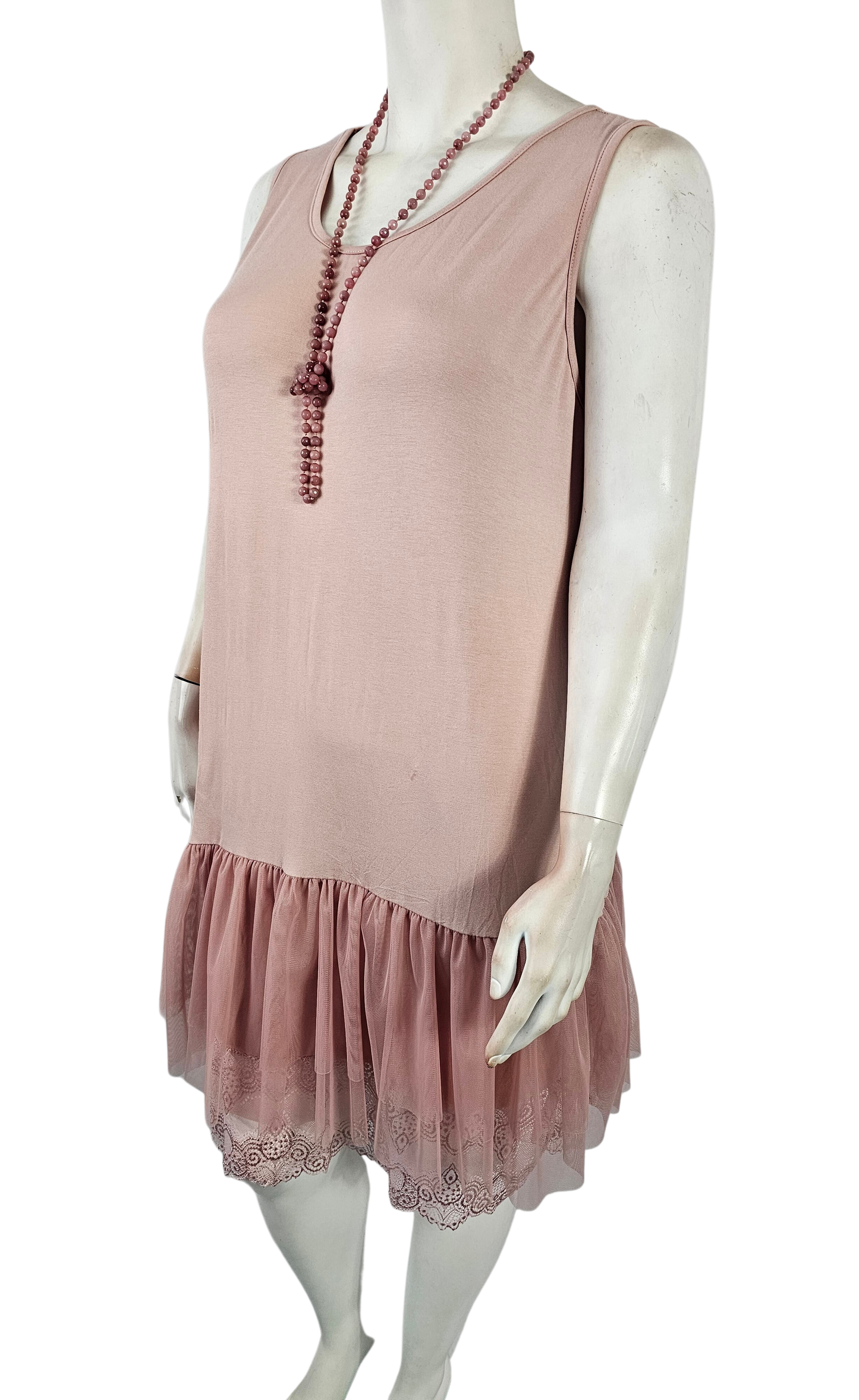 Fond de robe tulle et dentelle