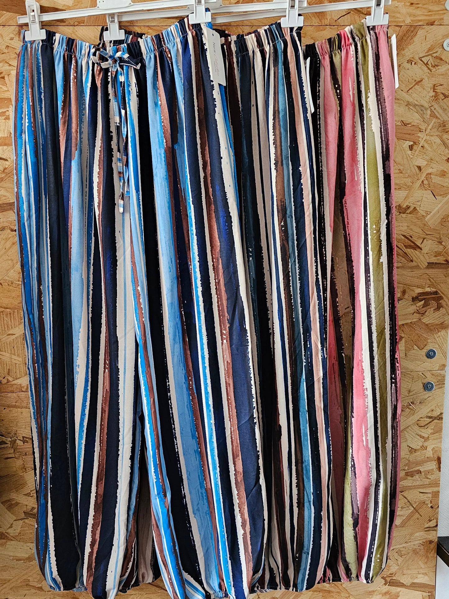 Pantalon bombacho rayé