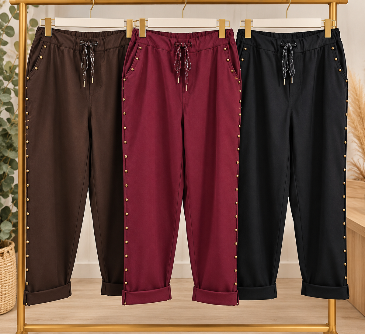 Pantalon magique clouté