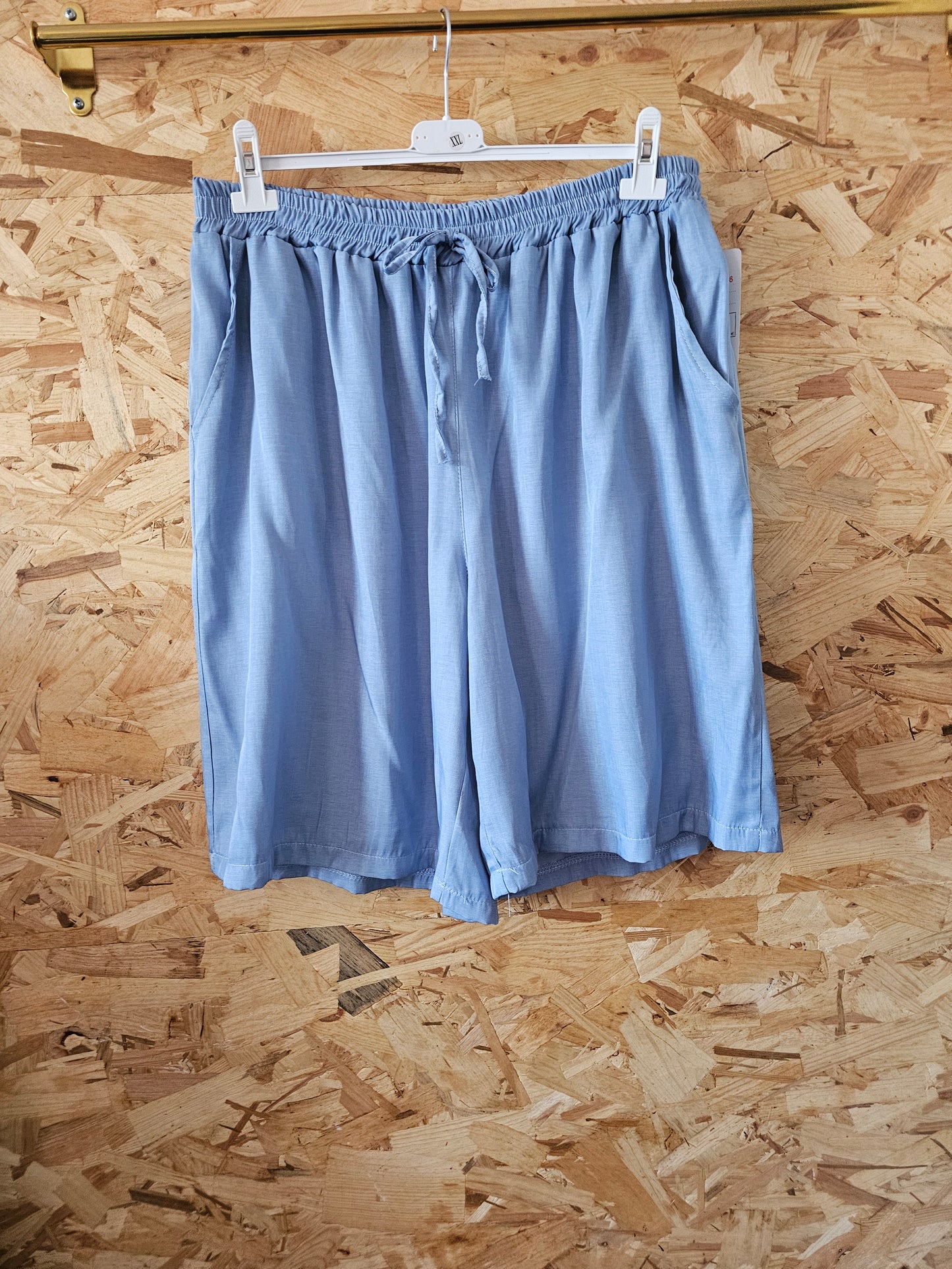 Bermuda couleur jeans en tencel