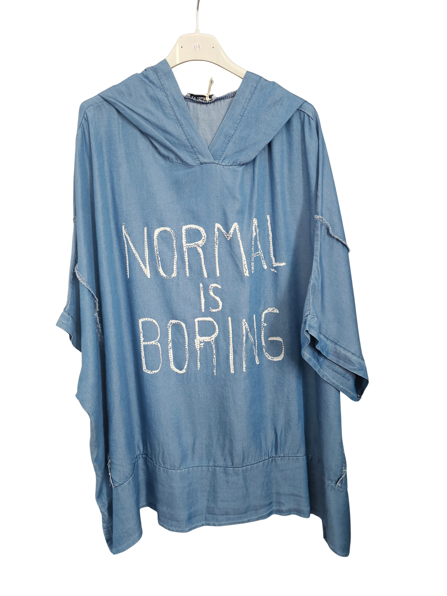 Tunique oversize " Normal is Boring "