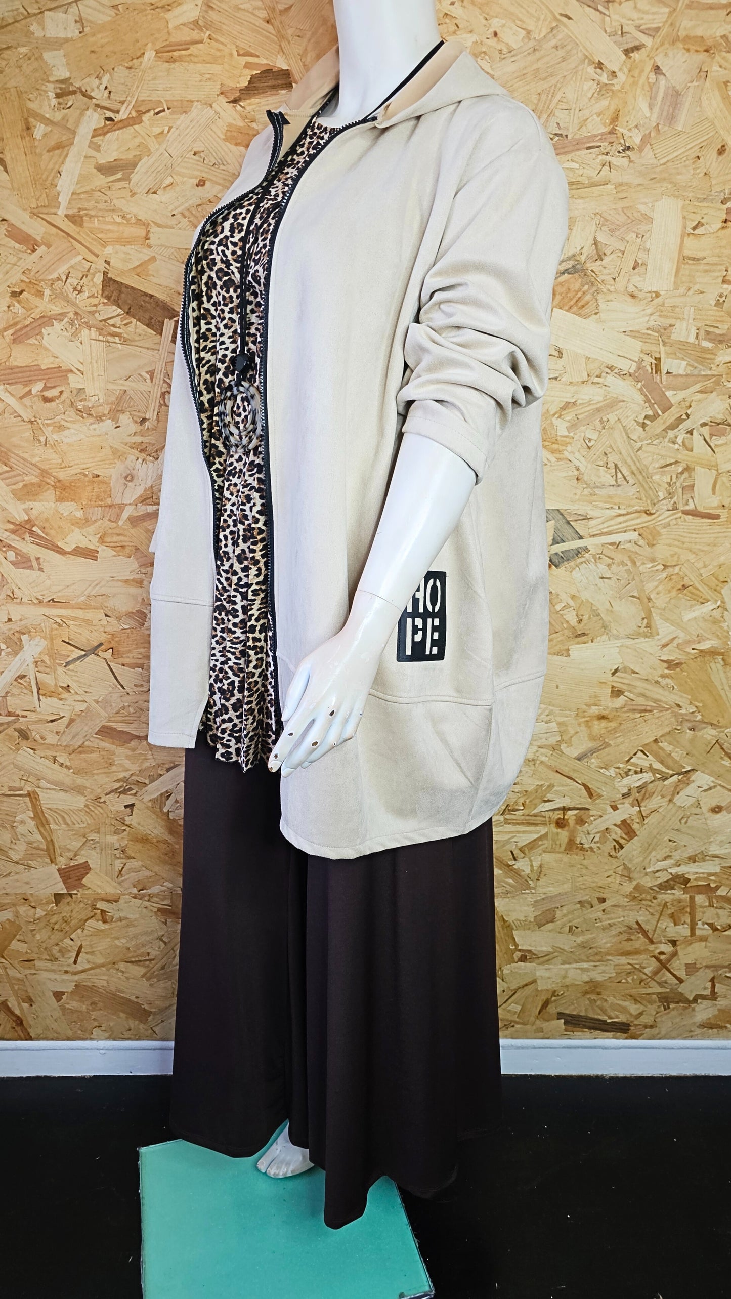 Parka en suédine