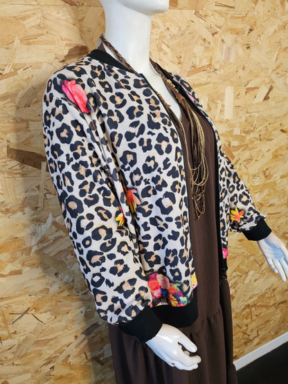Bombers léopard fleuri