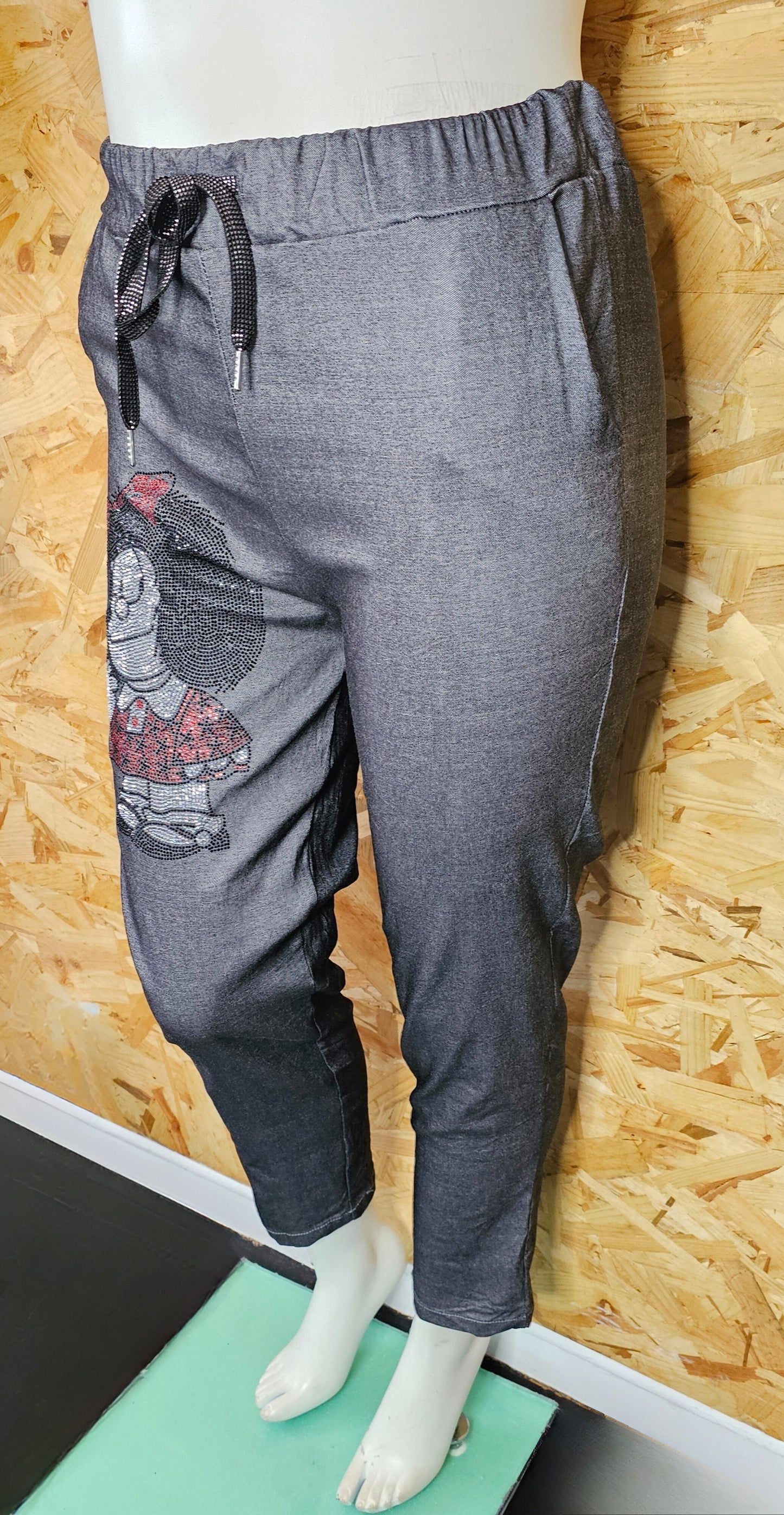 Pantalon super stretch "Mafalda" ou "Rolling stones" "motifs diamants