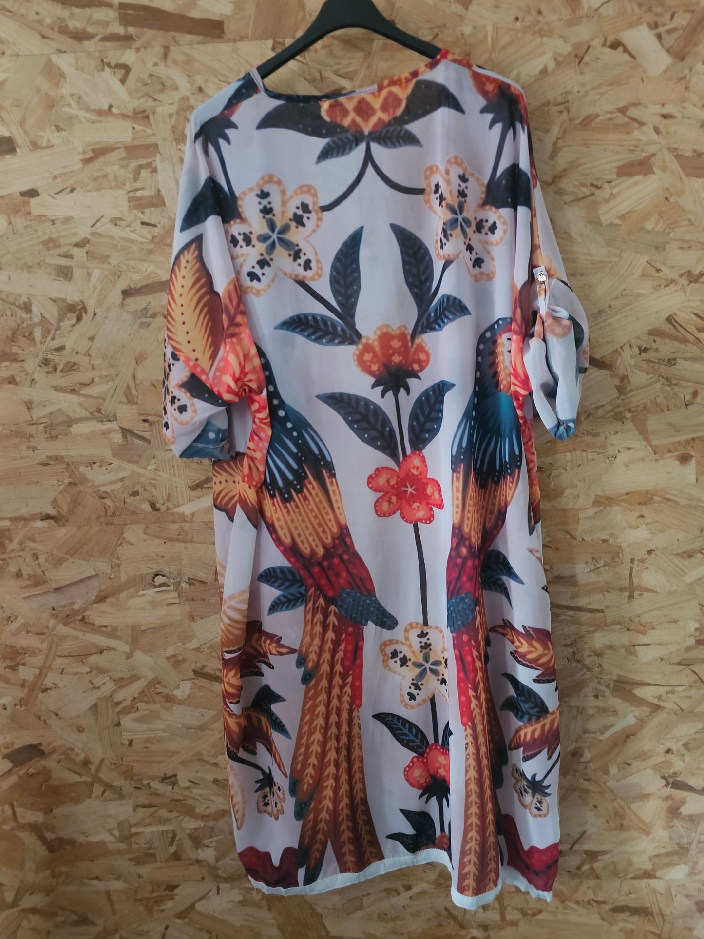 Kimono de mousseline imprimée