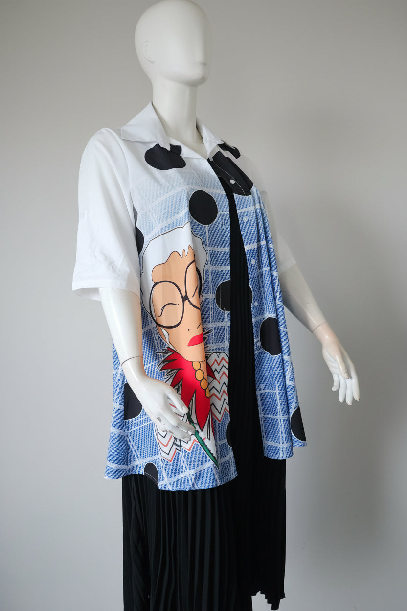Chemise longue moti inspi Iris Apfel