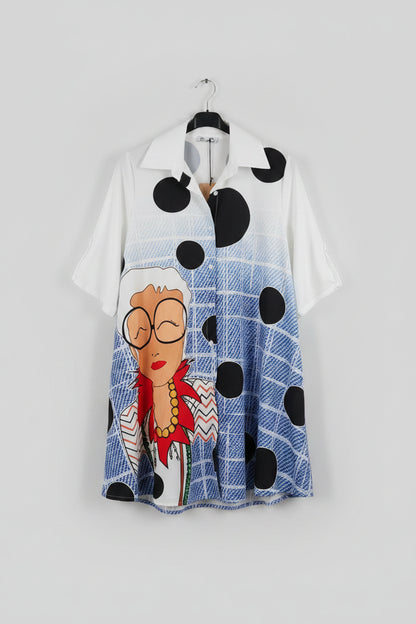 Chemise longue moti inspi Iris Apfel