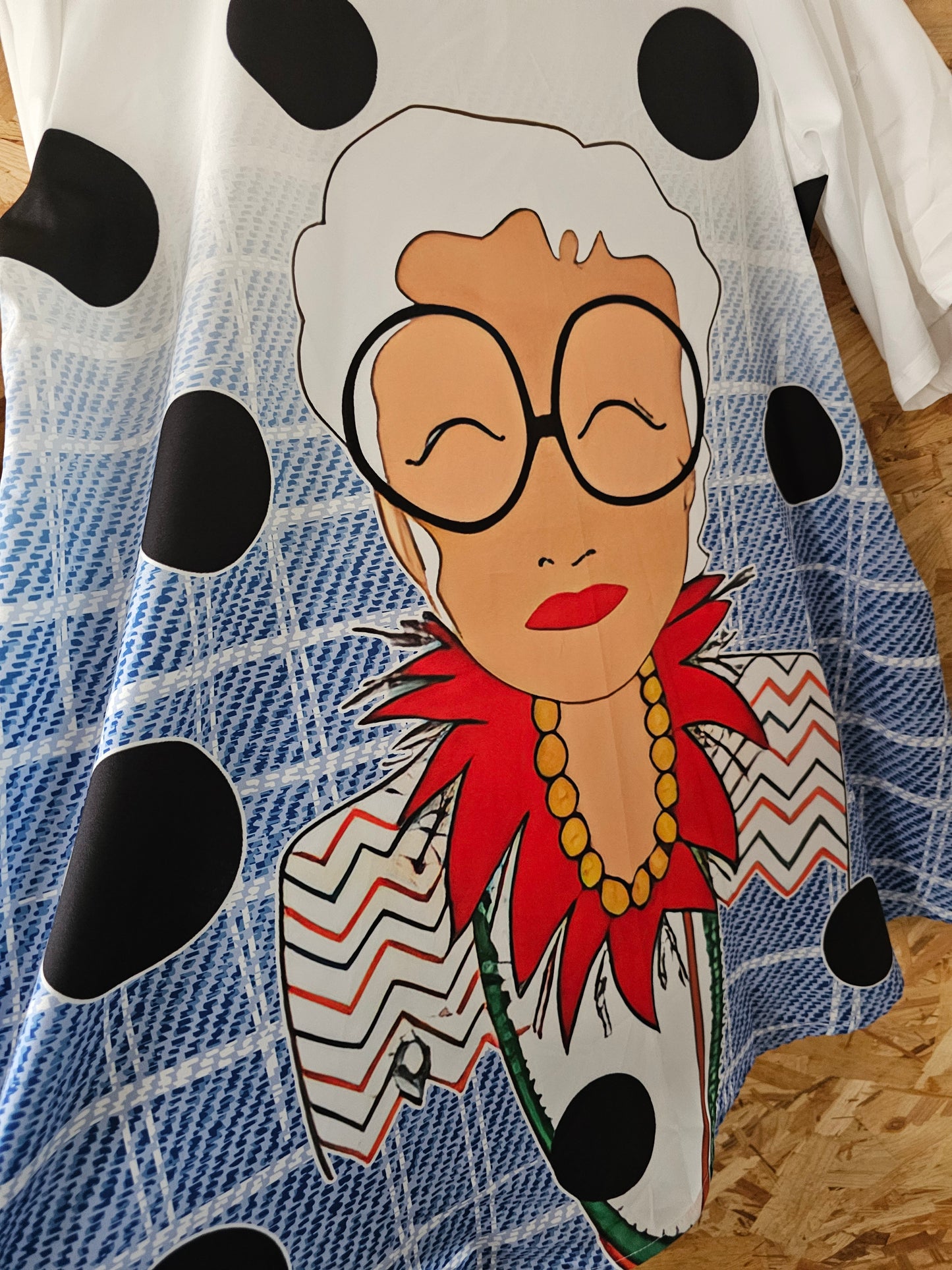 Chemise longue moti inspi Iris Apfel