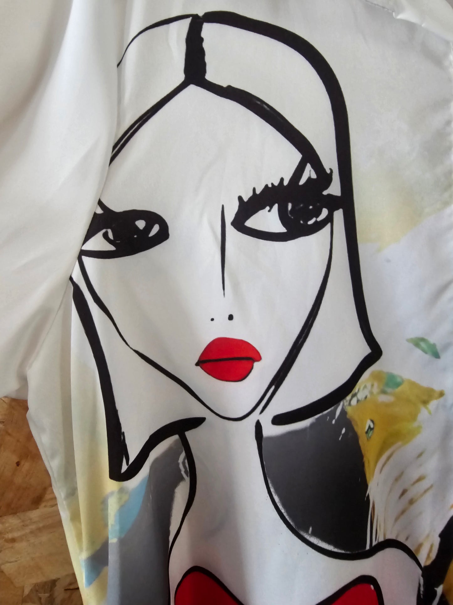 Chemise longue imprimé femmes graphiques