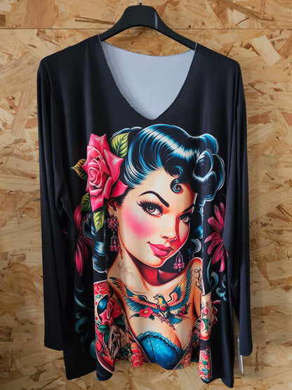 Tunique Pin-up maille lycra