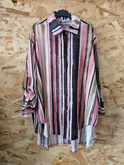 Chemise rayée colorée