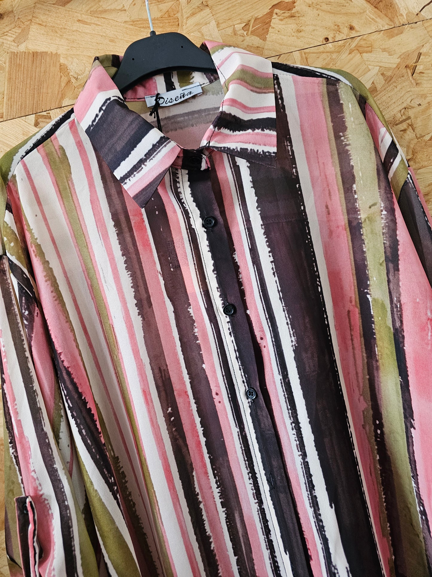 Chemise rayée colorée