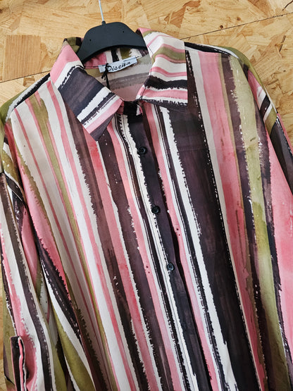 Chemise rayée colorée