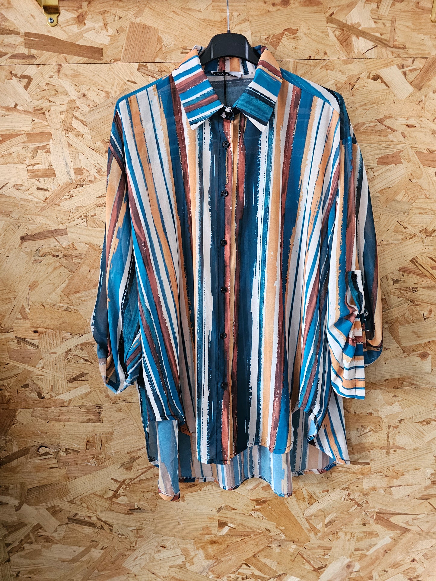 Chemise rayée colorée