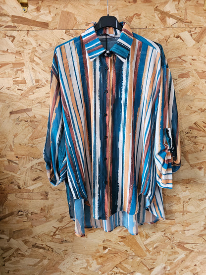 Chemise rayée colorée