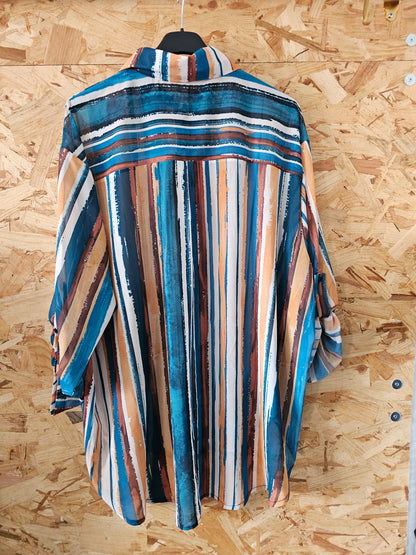 Chemise rayée colorée