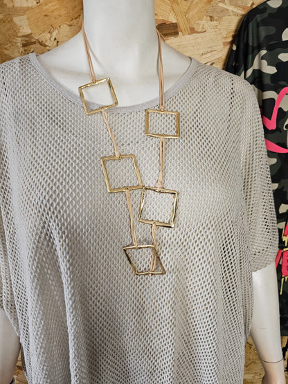 Teeshirt mailles ajourées