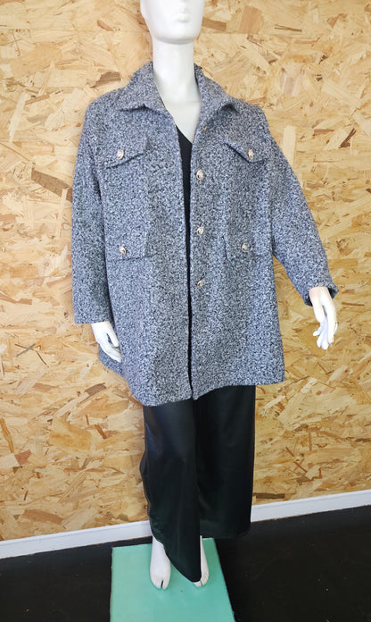 veste manteau lainage bouclette