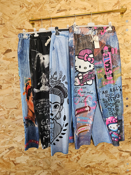 Pantalon stretch, version Kitty