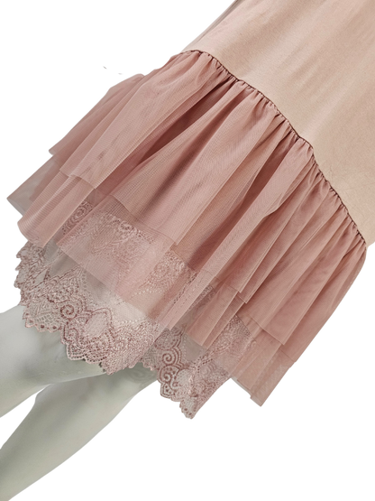 Fond de robe tulle et dentelle