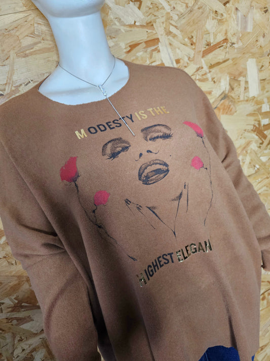 Pull dédicace Marylin Monroe