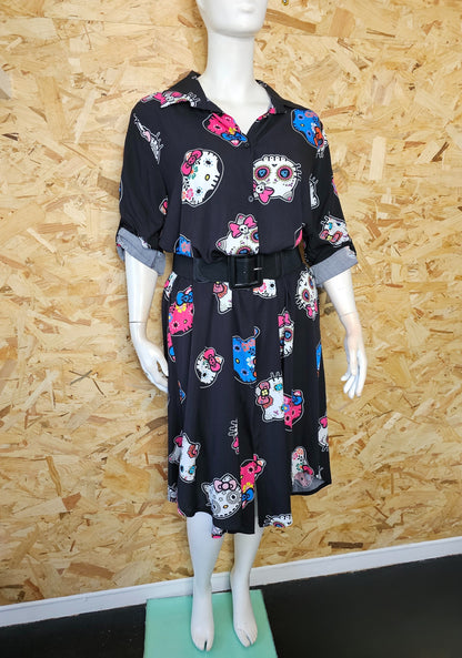 Robe chemise longue Hello Kitty