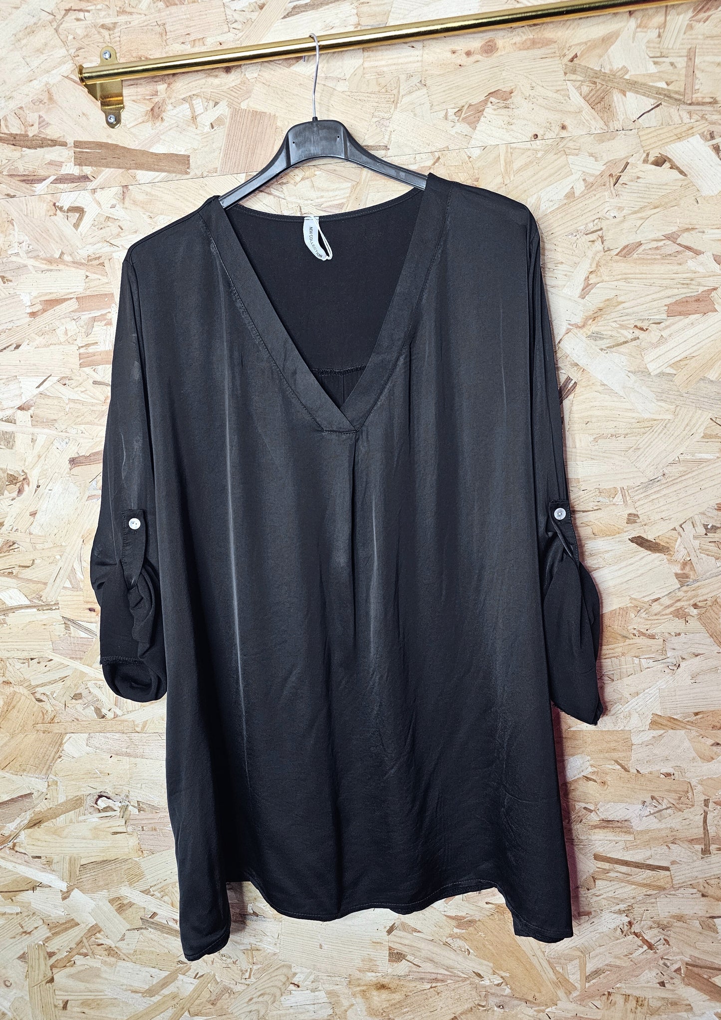 Tunique de soie unie