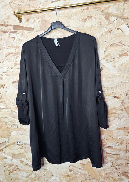 Tunique de soie unie