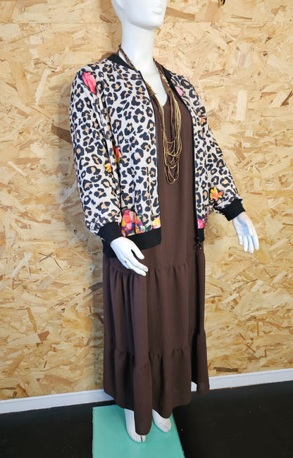Robe longue, coupe bohème