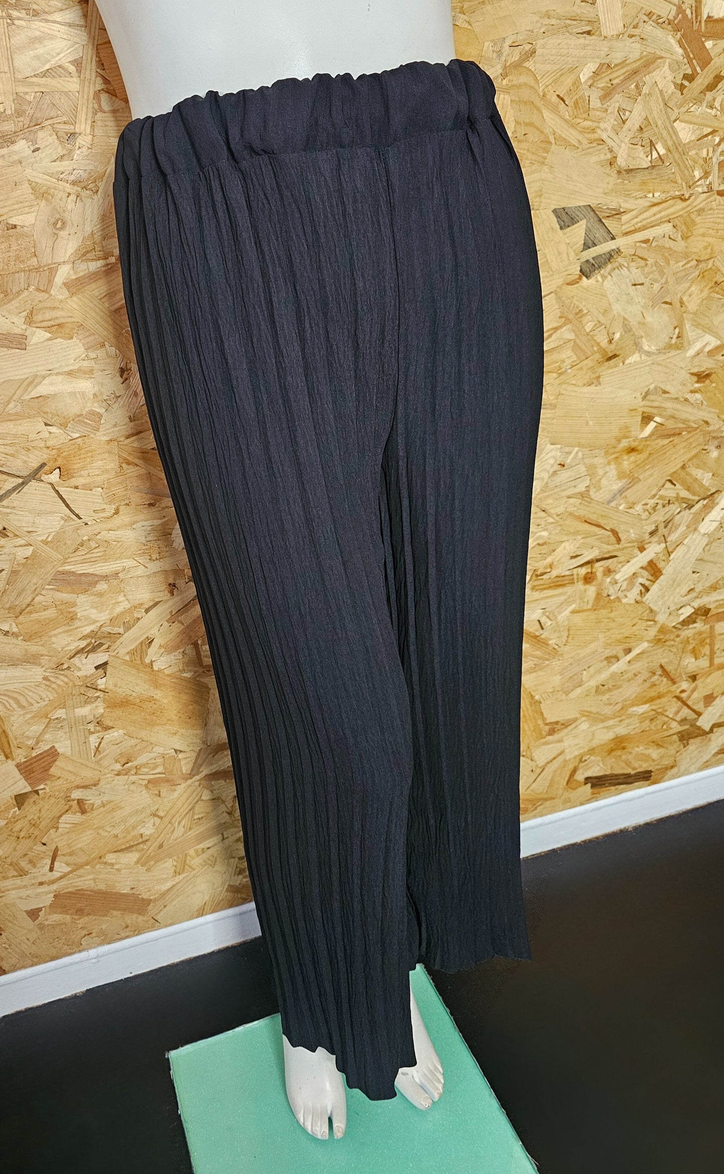 Ensemble pantalon plissé noir