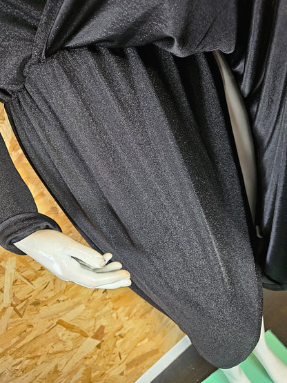 Robe lurex, façon "cache cœur "