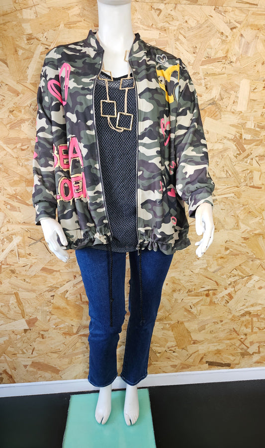 Veste type bombers, inspiration militaire