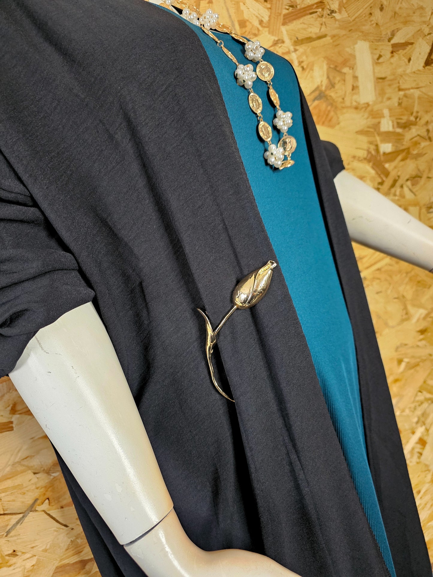 Veste droite,  fluide et longue inspiration kimono