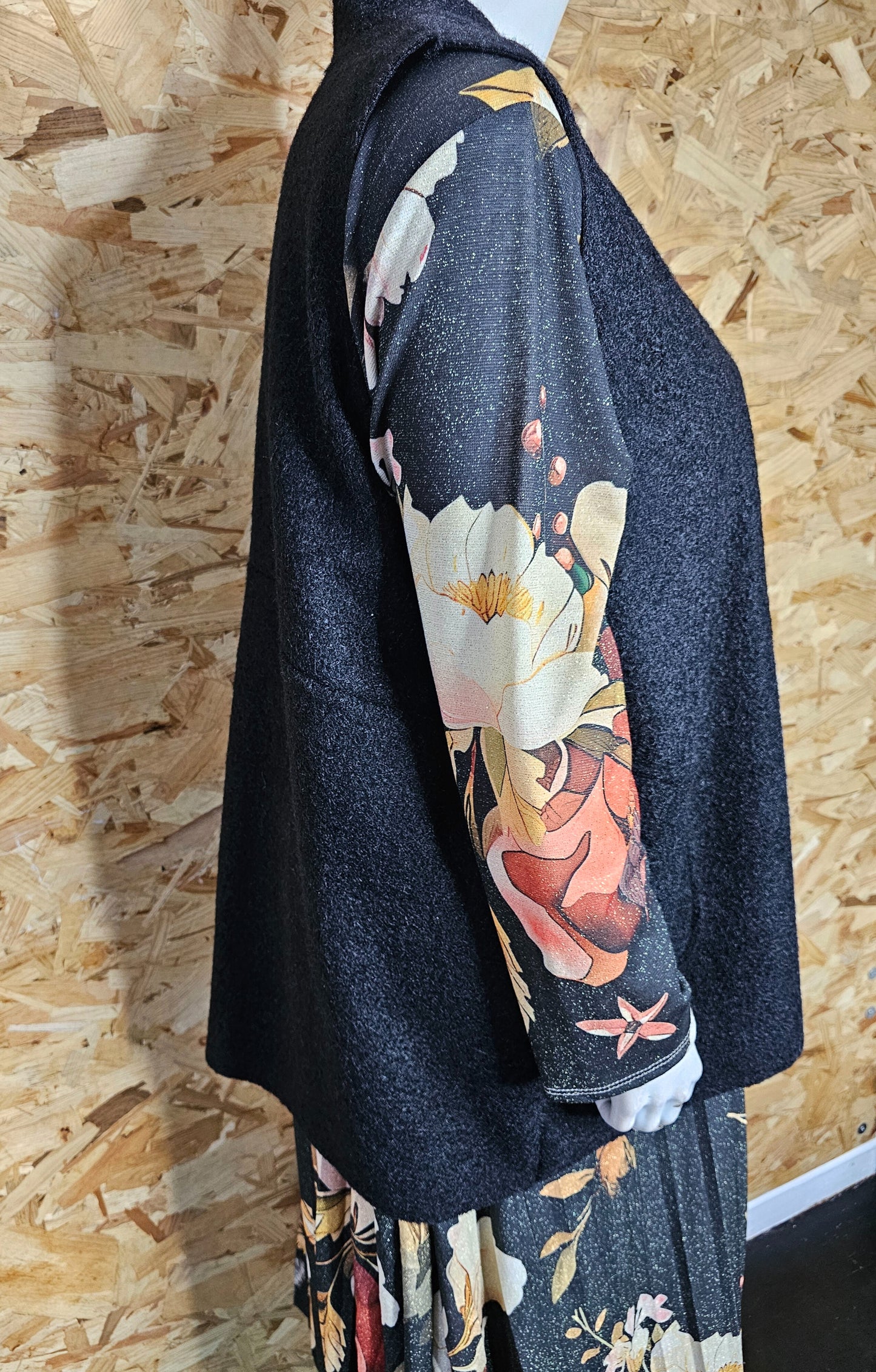 Gilet sans manches touché "laine bouillie"