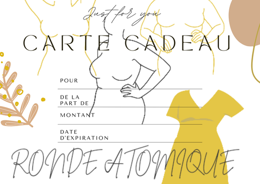 Carte cadeau RONDATOMIK