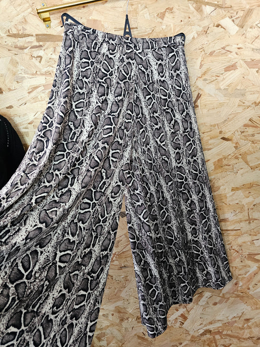 Pantalon coupe jupe culotte longue