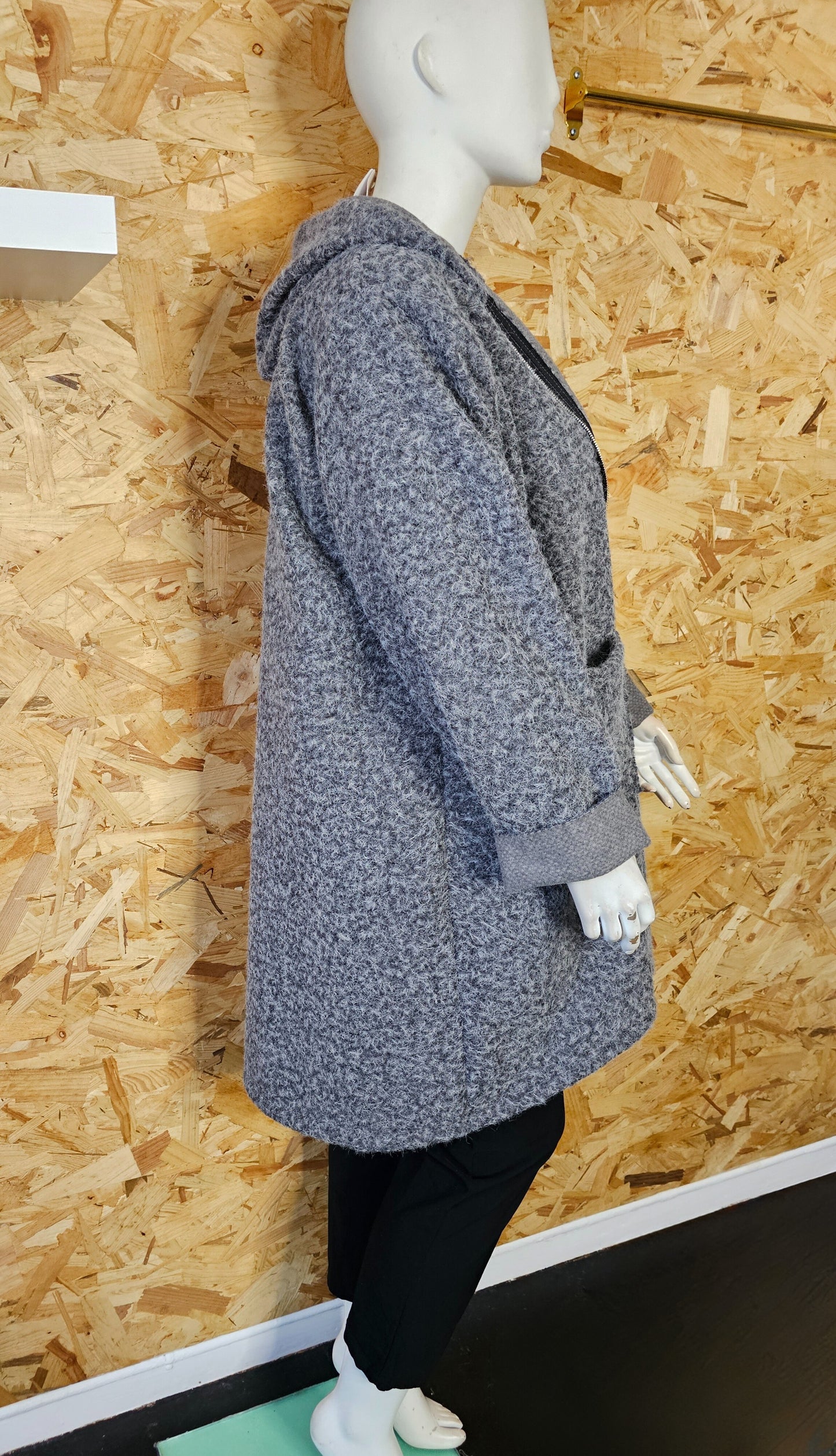 Manteau sportchic laine bouillie