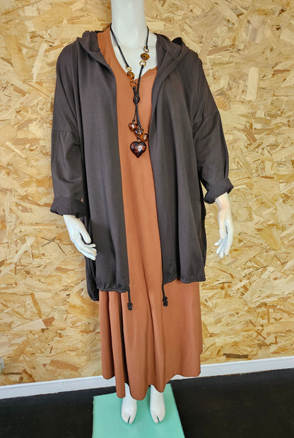 Veste sweat coton lycra